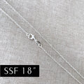 18" - Silver Filled Necklace Chain - Cable - 18 Inch - Lobster Claw Clasp - .925 Stamped