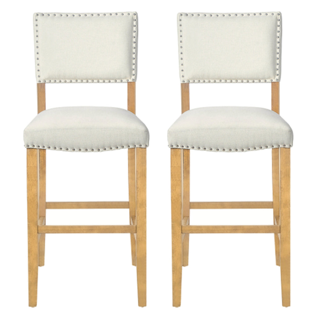 Barstools With Rivet Decoration - Set of 2