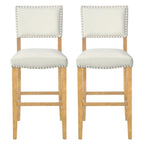 Barstools With Rivet Decoration - Set of 2