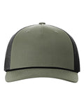 RICHARDSON Five-Panel Trucker Rope Cap - 112FPR Loden Green / Black