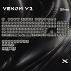 XVX Venom Themed Liquid Metallic Electroplating ABS+PC Keycap Set