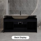 39.4 Inches Single Contemporary Floating Bathroom Vanity