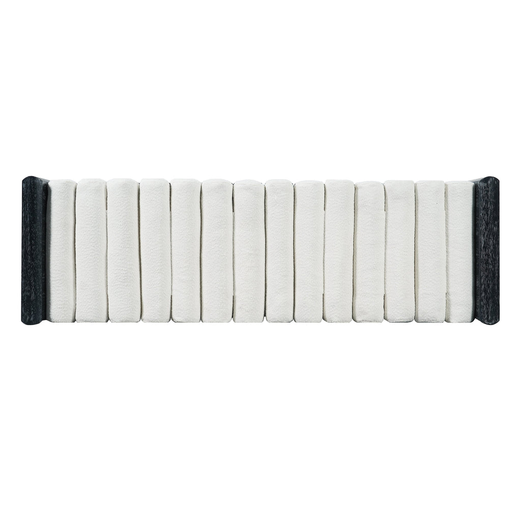 Modern Chenille Upholstered Bench