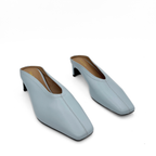 Junie Heeled Leather Mule