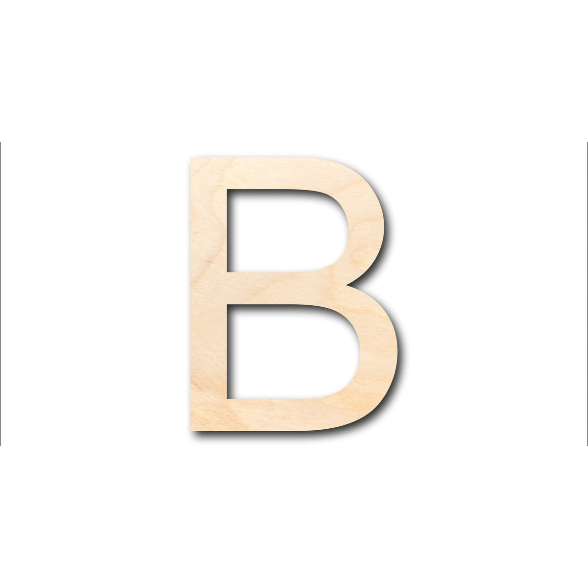 Unfinished Wood Arial Letter B Shape - Craft - up to 46" DIY