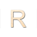 Unfinished Wood Arial Letter R Shape - Craft - up to 46" DIY