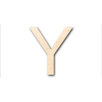Unfinished Wood Arial Letter Y Shape - Craft - up to 46" DIY