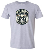 Proud Military Mom Adult Gildan Soft Shirt