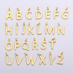 14k Gold Filled Personalized Initial Charm Initial Pendant, Letter Charm, Minimalist Alphabet Letter Charm, Monogram Charm Add On Charm A-113 to A-125