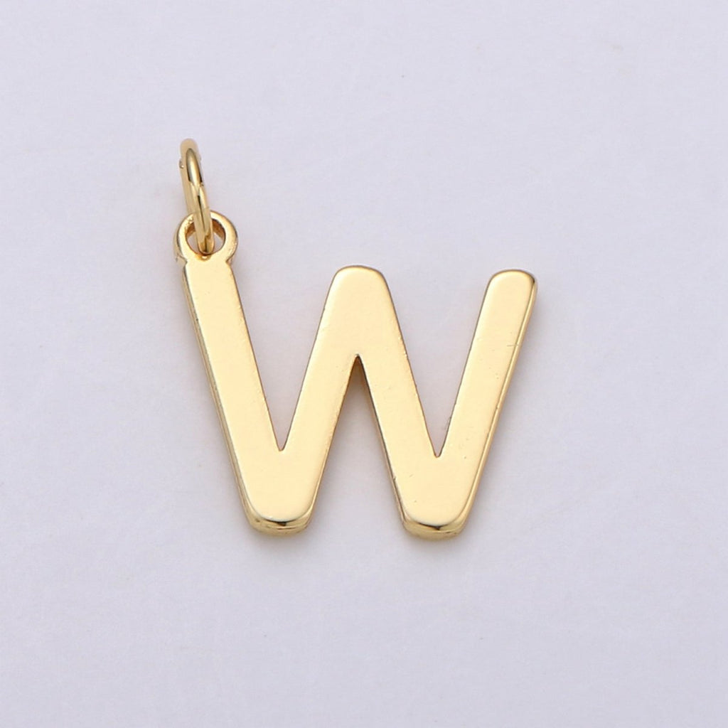 14k Gold Filled Personalized Initial Charm Initial Pendant, Letter Charm, Minimalist Alphabet Letter Charm, Monogram Charm Add On Charm A-113 to A-125