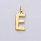 14k Gold Filled Personalized Initial Charm Initial Pendant, Letter Charm, Minimalist Alphabet Letter Charm, Monogram Charm Add On Charm A-113 to A-125