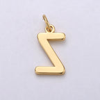 14k Gold Filled Personalized Initial Charm Initial Pendant, Letter Charm, Minimalist Alphabet Letter Charm, Monogram Charm Add On Charm A-113 to A-125
