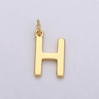 14k Gold Filled Personalized Initial Charm Initial Pendant, Letter Charm, Minimalist Alphabet Letter Charm, Monogram Charm Add On Charm A-113 to A-125