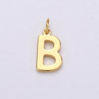 14k Gold Filled Personalized Initial Charm Initial Pendant, Letter Charm, Minimalist Alphabet Letter Charm, Monogram Charm Add On Charm A-113 to A-125