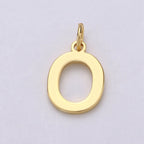 14k Gold Filled Personalized Initial Charm Initial Pendant, Letter Charm, Minimalist Alphabet Letter Charm, Monogram Charm Add On Charm A-113 to A-125