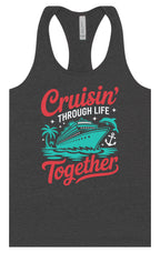 Cruisin' Through Life Together Women's Racerback Tank