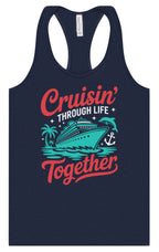 Cruisin' Through Life Together Women's Racerback Tank