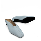 Junie Heeled Leather Mule