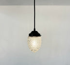 Antique Style "Torpedo" Tinted Teardrop Hobnail Pendant