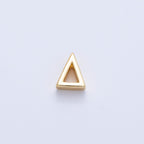 16K Gold Filled 8.5mm Minimalist Greek Initial Alphabet Letter Personalized Bead | AF235 - AF246