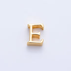 16K Gold Filled 8.5mm Minimalist Greek Initial Alphabet Letter Personalized Bead | AF235 - AF246