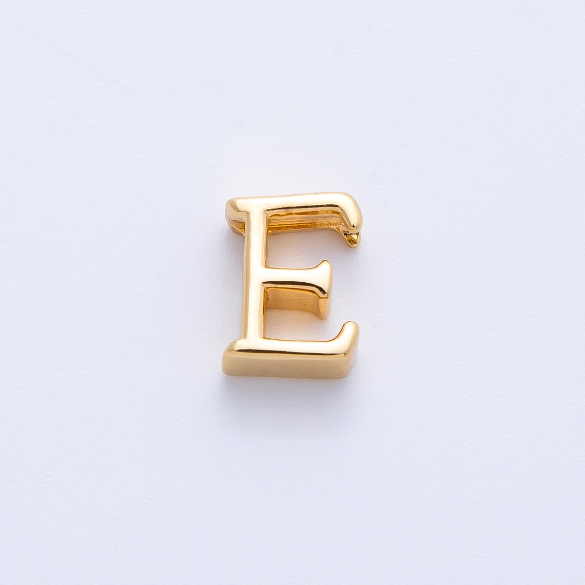 16K Gold Filled 8.5mm Minimalist Greek Initial Alphabet Letter Personalized Bead | AF235 - AF246