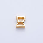 16K Gold Filled 8.5mm Minimalist Greek Initial Alphabet Letter Personalized Bead | AF235 - AF246