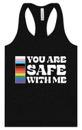 Safe With Me Women's Racerback Tank