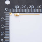 18K Gold Filled 3mm Flat Square Spacer Bead | AF-A1090
