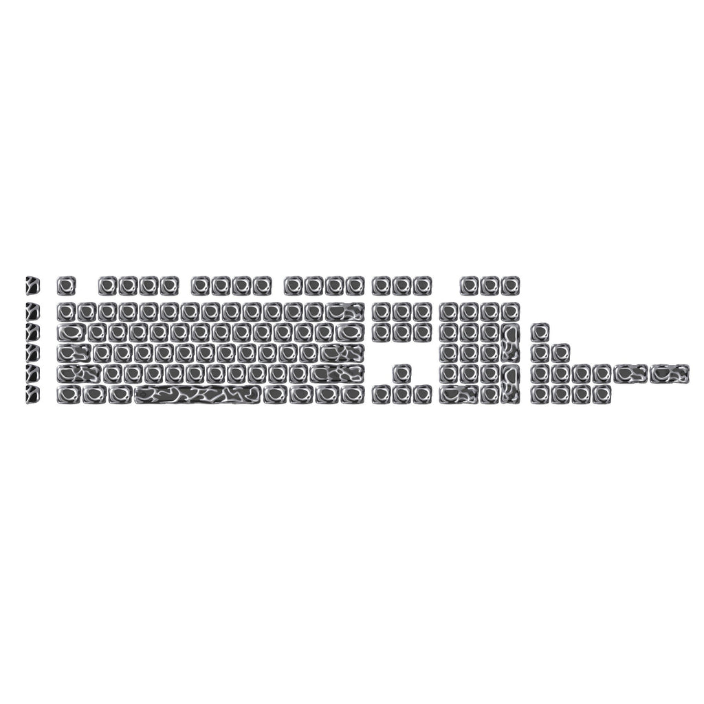 XVX Venom Themed Liquid Metallic Electroplating ABS+PC Keycap Set