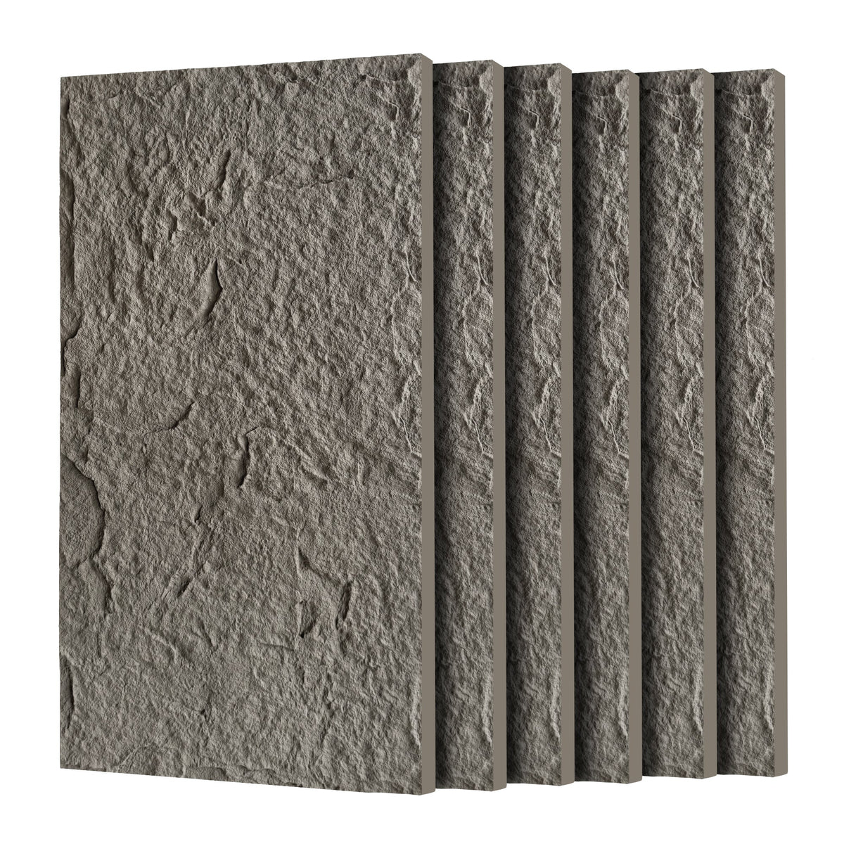 3D Faux Stone Wall Panels, 6 PCS PU Wainscoting Panel