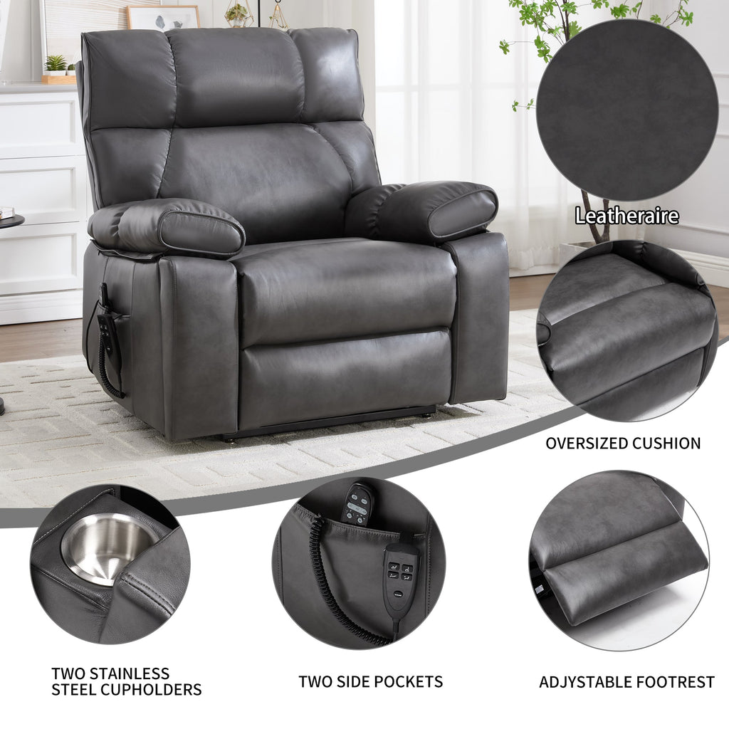 ComfortMax Dark Oversized Lift Recliner Chair