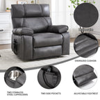 ComfortMax Dark Oversized Lift Recliner Chair