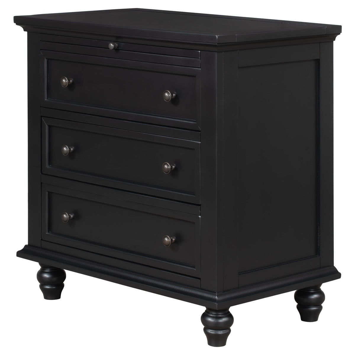 U_STYLE 27.6'' Painted Nightstand with Pull-Out Tray
