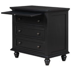 U_STYLE 27.6'' Painted Nightstand with Pull-Out Tray