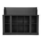 On-Trend Shoe Storage Bench With Shelves and Hooks