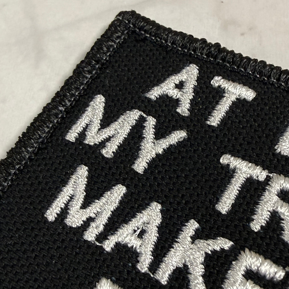At Least My Trauma Makes Me Funny Morale Patch, 2x3" | Made in USA | VELCRO® Brand Hook Backing
