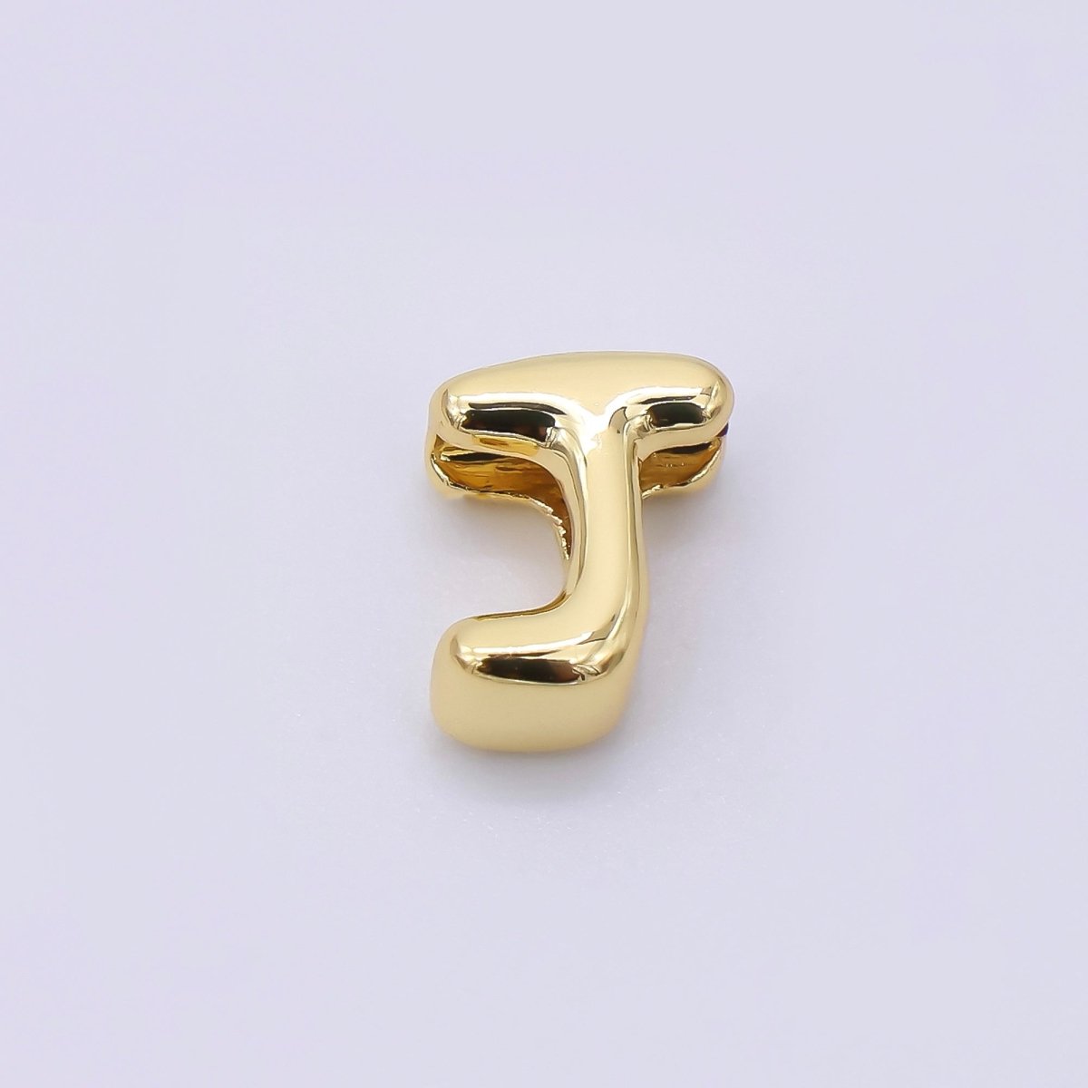 24K Gold Filled 8mm Initial Letter Alphabet Chubby Spacer Bead | AF027 - AF039