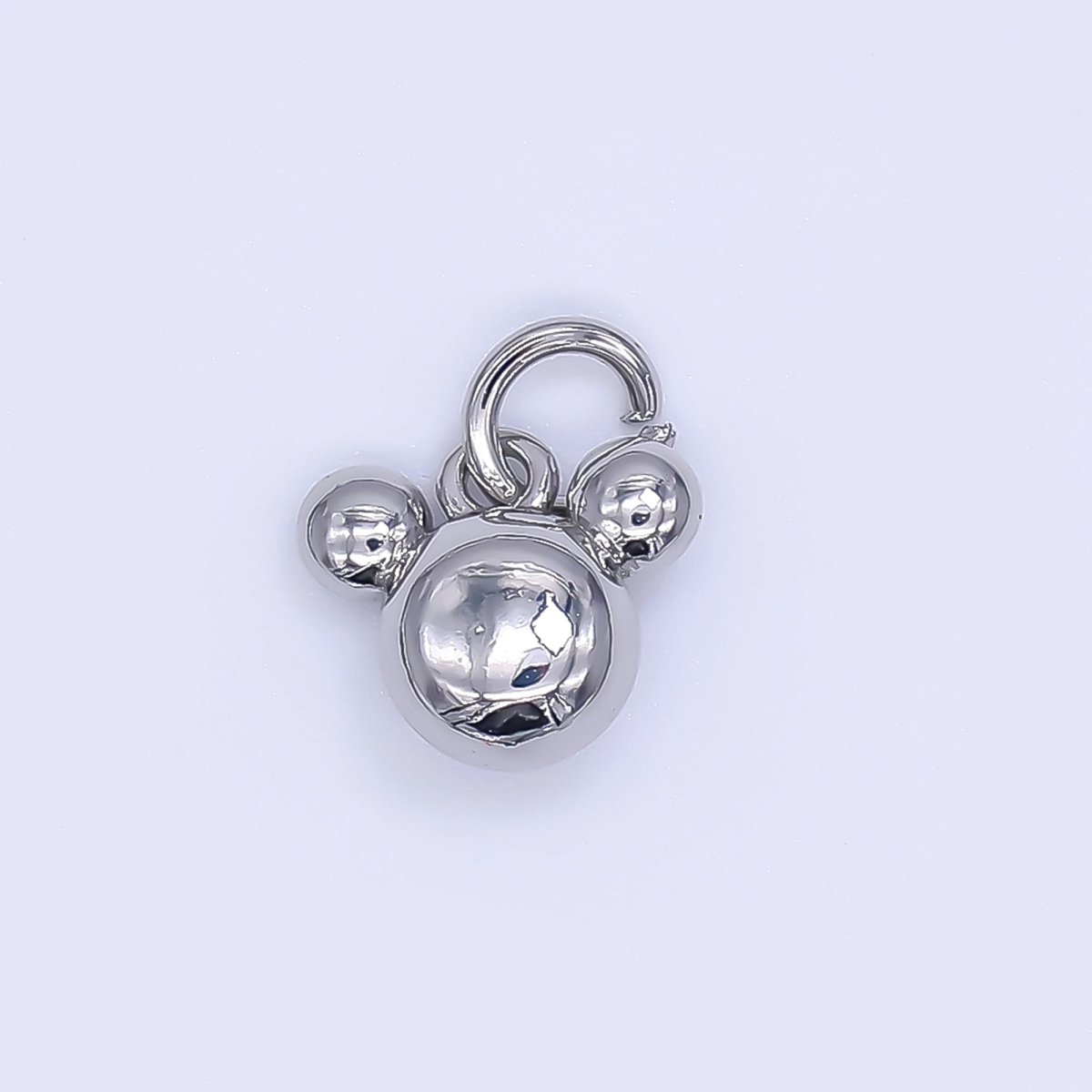 24K Gold Filled 8mm Tiny Mouse Ears Animal Charm in Gold & Silver | AH-580