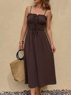 Tie-Front A-Line Dress