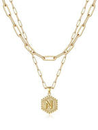 Beautiful Gold Layered Initial Necklaces (A-Z)