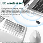 Wireless Keyboard & Mouse Combo - 85-Key RGB Keyboard