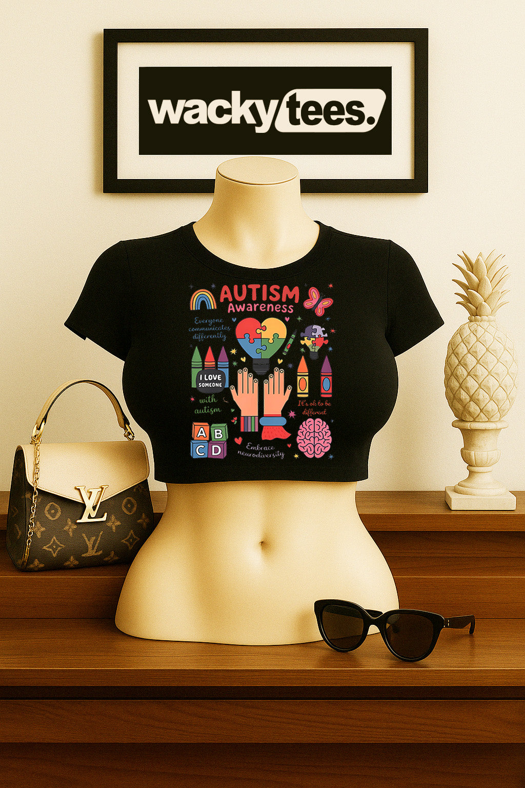 I Love Someone with Autism Its Okay To be Different Awareness Graphic Tee Shirt