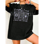 "Everything I Need Is Already Written In The Cards" T-Shirt – Aesthetic Tarot Graphic Tee, Premium 100% Cotton Mystic Worship Top, Soft Lived-In Heavyweight Manifestation Shirt, Made in USA