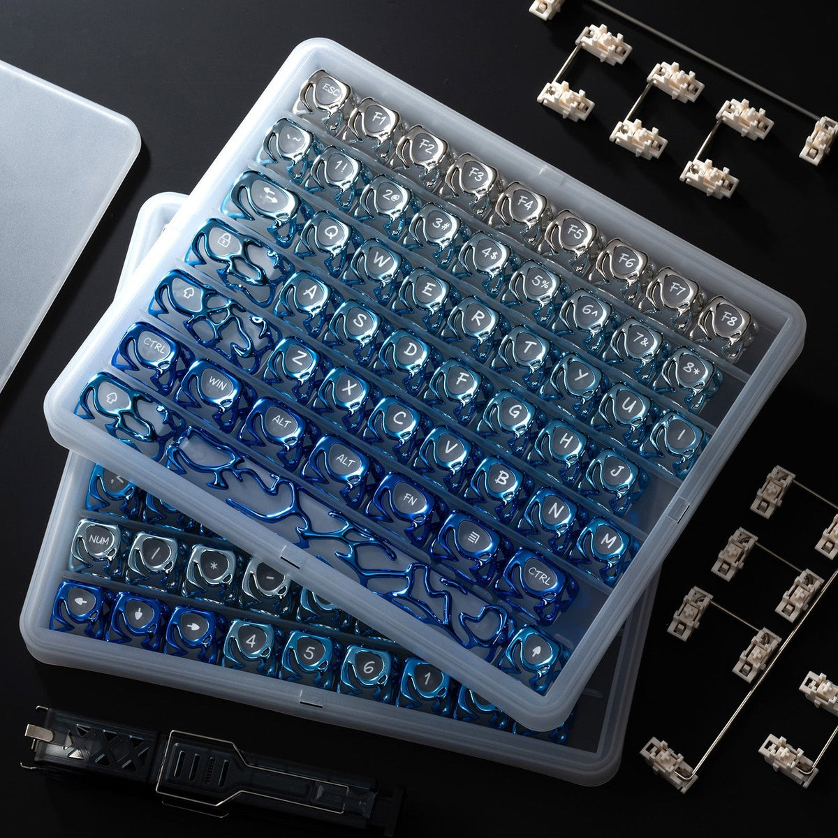 XVX Venom Themed Liquid Metallic Electroplating ABS+PC Keycap Set