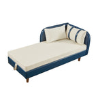 65" Storage Chaise Lounge Sofa