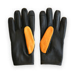 Yellow Spider Web Vintage Clasped Gloves