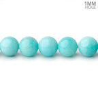 8mm Amazonite Plain Round Beads 15.5 inch 50 pieces AA 1mm hole
