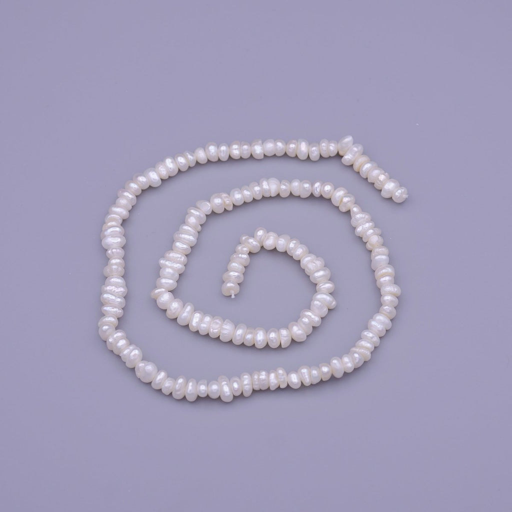 4.5mm AAA Natural Freshwater Pearl Seed Beads 144pcs Full Strand | WA-1321 Clearance Pricing