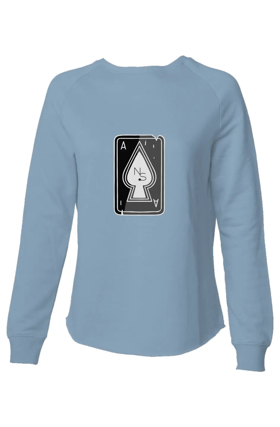 Spaded Aces NS Womens Lightweight Wash Sweatshirt
